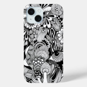 I See It Differently – Monochrome Hand-Drawn Art iPhone 15 Case