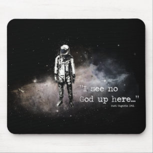 I See No God Up Here Mouse Mat