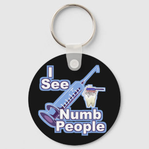 I See Numb People Key Ring