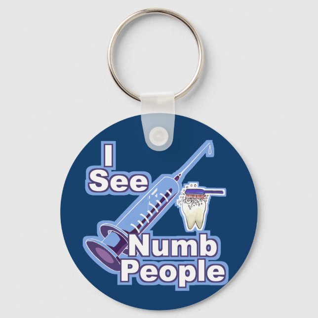 I See Numb People Key Ring (Front)