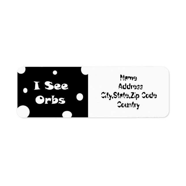 I See Orbs-address label (Front)