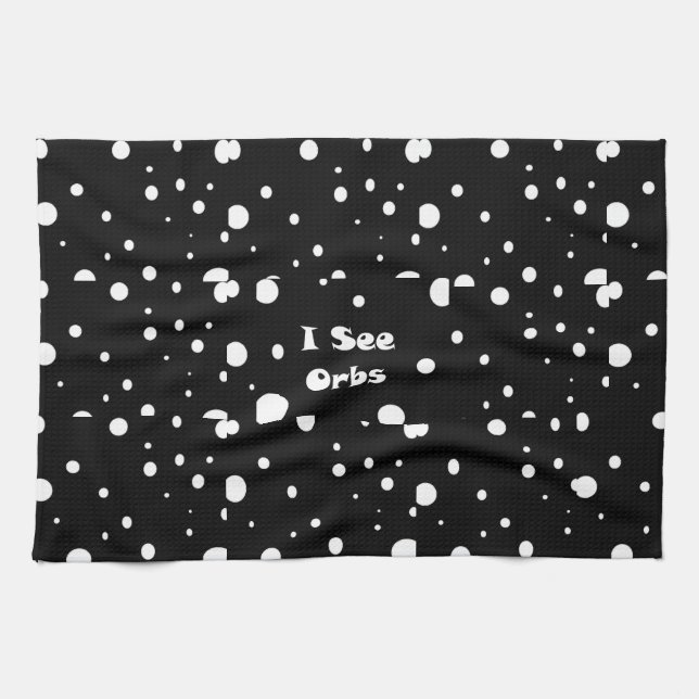 I See Orbs-kitchen towel (Horizontal)