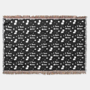 I See Orbs-throw blanket