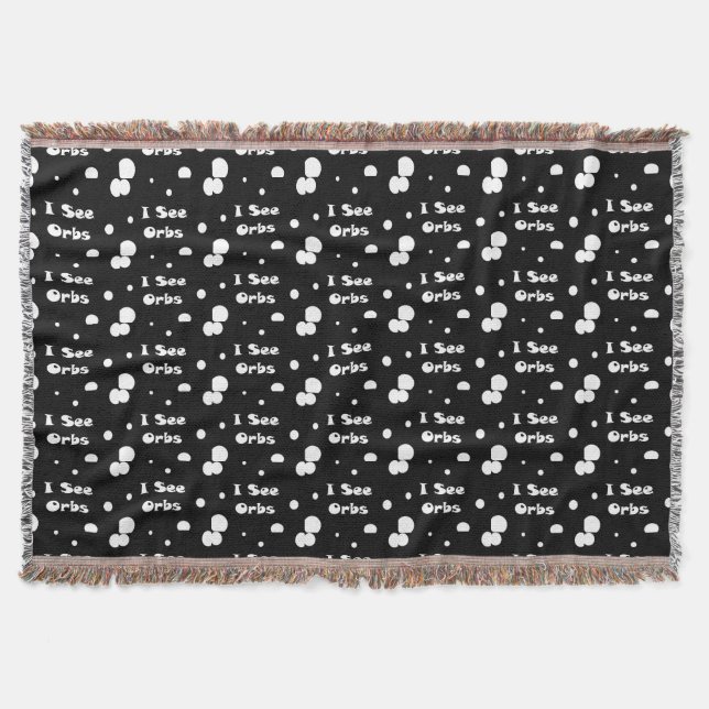 I See Orbs-throw blanket (Front)