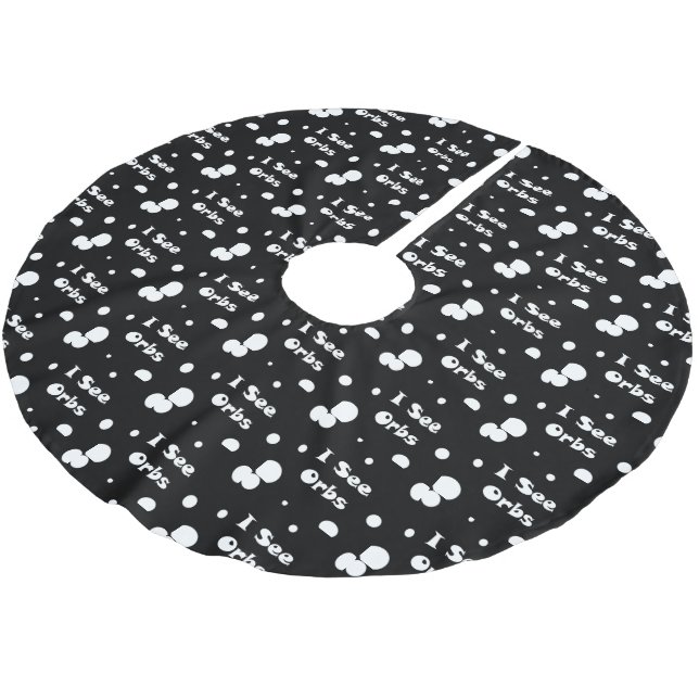 I See Orbs-tree skirt Brushed Polyester Tree Skirt (Angled)