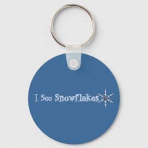 I See Snowflakes Key Ring