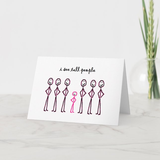 I See Tall People Card (Front)