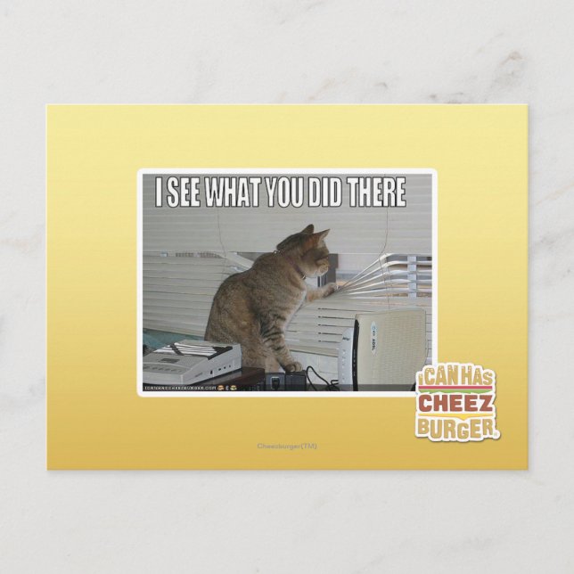 I see what you did there postcard (Front)