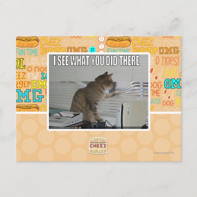 I see what you did there postcard (Front)