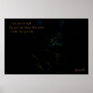 I see you at night poster