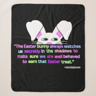 I See You, Easter Bunny Medium Sherpa Blanket