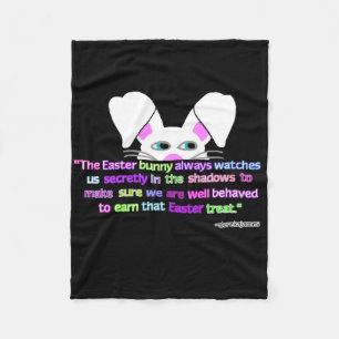 I See You, Easter Bunny Small Fleece Blanket