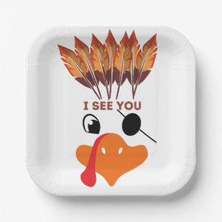 I See you Paper Plate