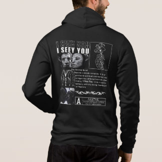 I See You" Soul Connection Art - Minimalist Black Hoodie
