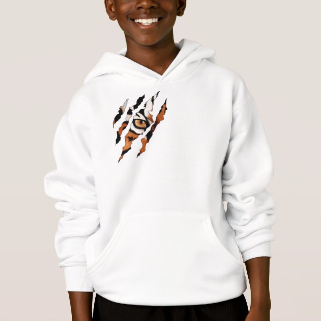 I See You. Tiger Eye And Claw Sweatshirt (Front)