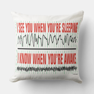 I See You When You're Sleeping Throw Pillow
