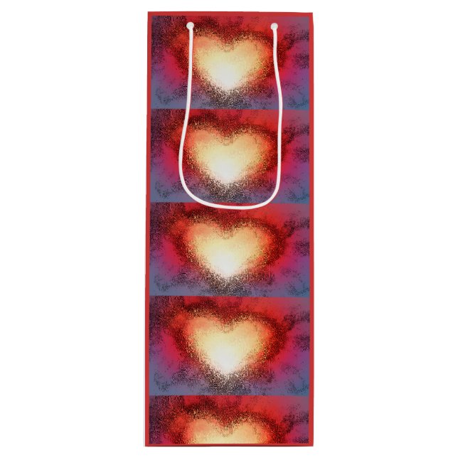 "I See Your Heart" (Wine) Gift Bag (Front)