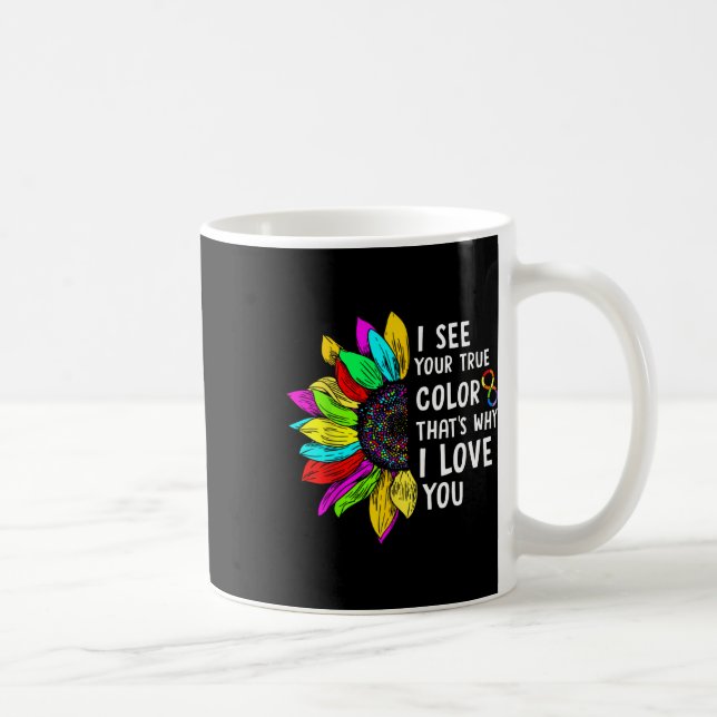 I See Your True Colour Infinity Rainbow Neurodiver Coffee Mug (Right)