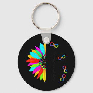 I See Your True Colour Infinity Rainbow Neurodiver Key Ring
