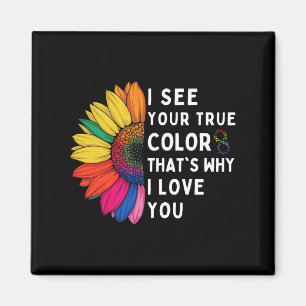 I See Your True Colours Infinity Autism Awareness Magnet