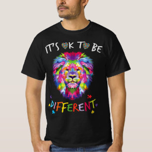 I See Your True Colours  Lion Autism Awareness Day T-Shirt
