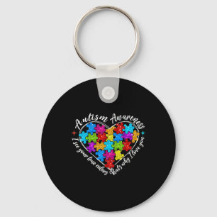 I See Your True Colours Puzzle Heart Autism Awaren Key Ring