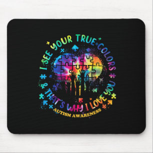 I See Your True Colours Puzzle World Autism Awaren Mouse Mat