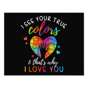 I See Your True Colours, Puzzle World Autism Photo Print