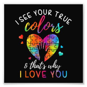 I See Your True Colours, Puzzle World Autism Photo Print