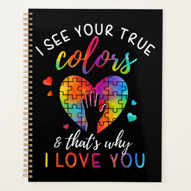 I See Your True Colours, Puzzle World Autism Planner (Front)