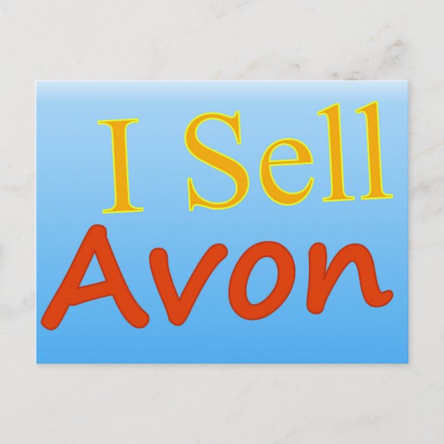 I Sell Avon Postcard (Front)
