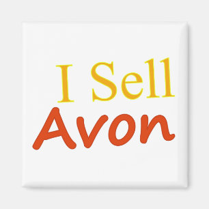 I-Sell-Avon-White Background Magnet