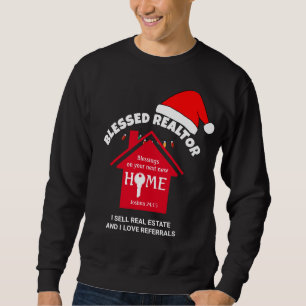 I SELL REAL ESTATE Christian Realtor Christmas Sweatshirt