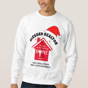 I SELL REAL ESTATE Christian Realtor Christmas Sweatshirt