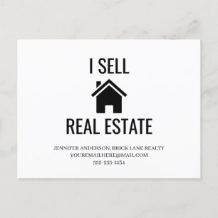 I Sell Real Estate  Postcard