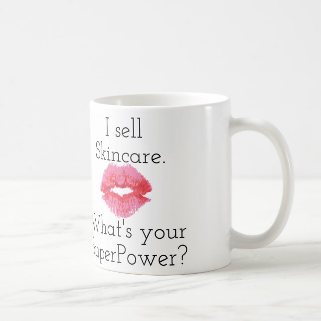 I Sell Skincare. What's Your SuperPower? Mug... Coffee Mug (Right)