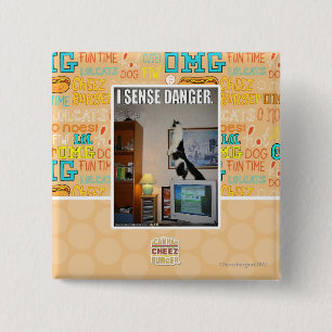 I sense danger 15 cm square badge