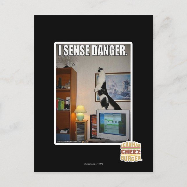 I sense danger postcard (Front)