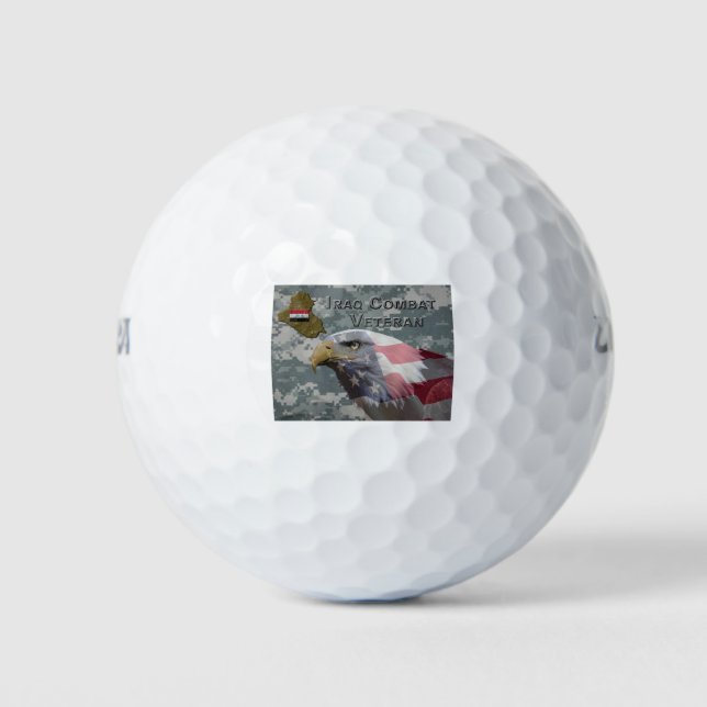 I Served - Irag Combat Veteran Golf Balls (Front)