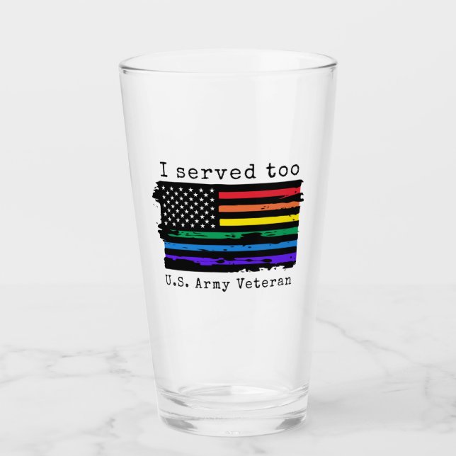 I Served Too - Army Veteran Tumbler (Front)