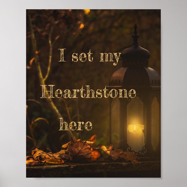 I Set My Hearthstone Poster (Front)