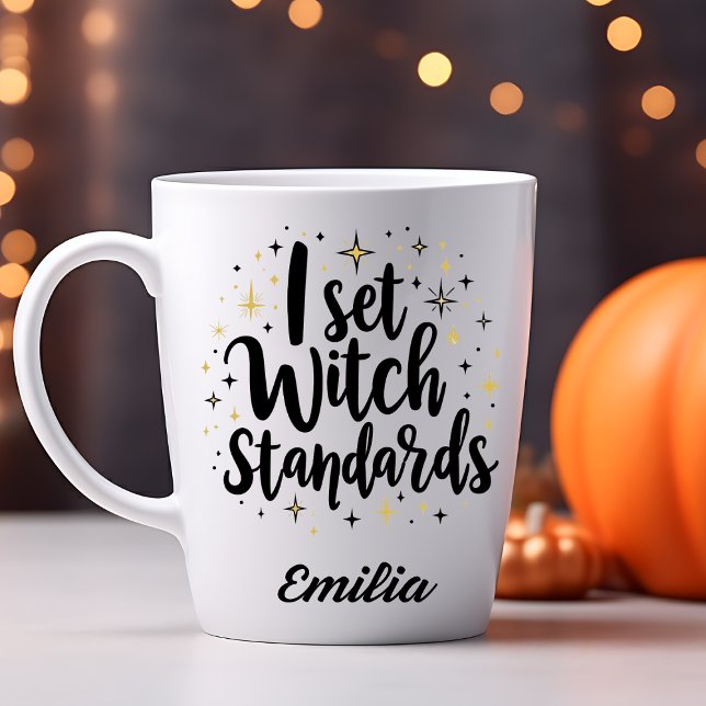 I set witch standards funny custom Halloween mug (Creator Uploaded)