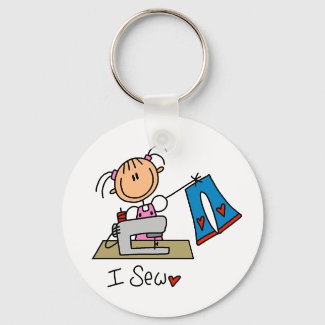 I Sew Key Ring (Front)