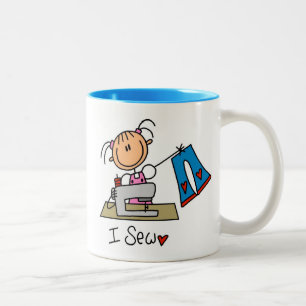 I Sew Two-Tone Coffee Mug
