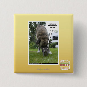 I sez leave my brudder alone 15 cm square badge