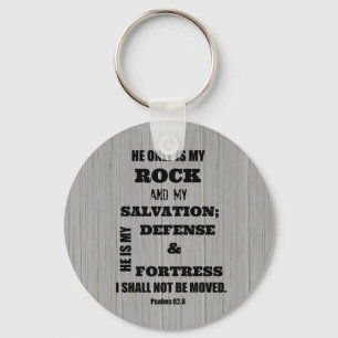 I shall not be Moved Bible Verse Key Ring