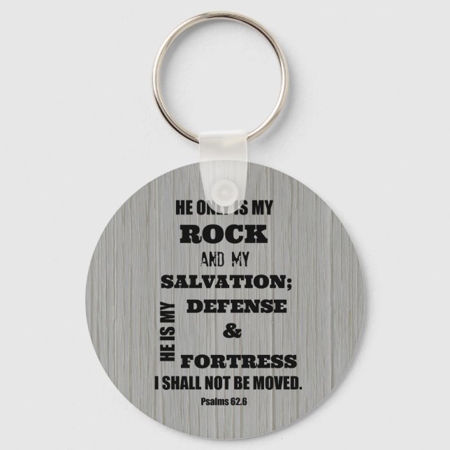 I shall not be Moved Bible Verse Key Ring (Front)
