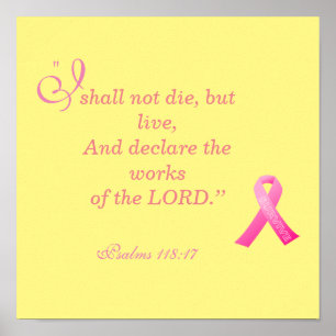 I shall not die but live Mother's Day Poster