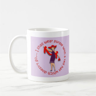 I shall wear purple... coffee mug