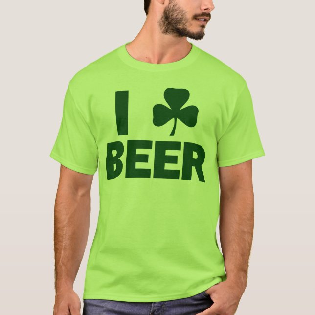I Shamrock Beer T-Shirt (Front)